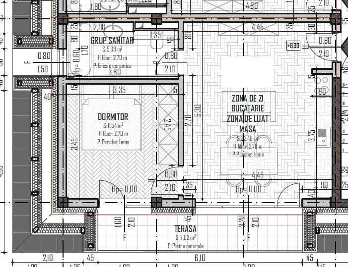 Apartament 2 camere, Baciu, bloc nou, balcon 7mp. - Poză 4