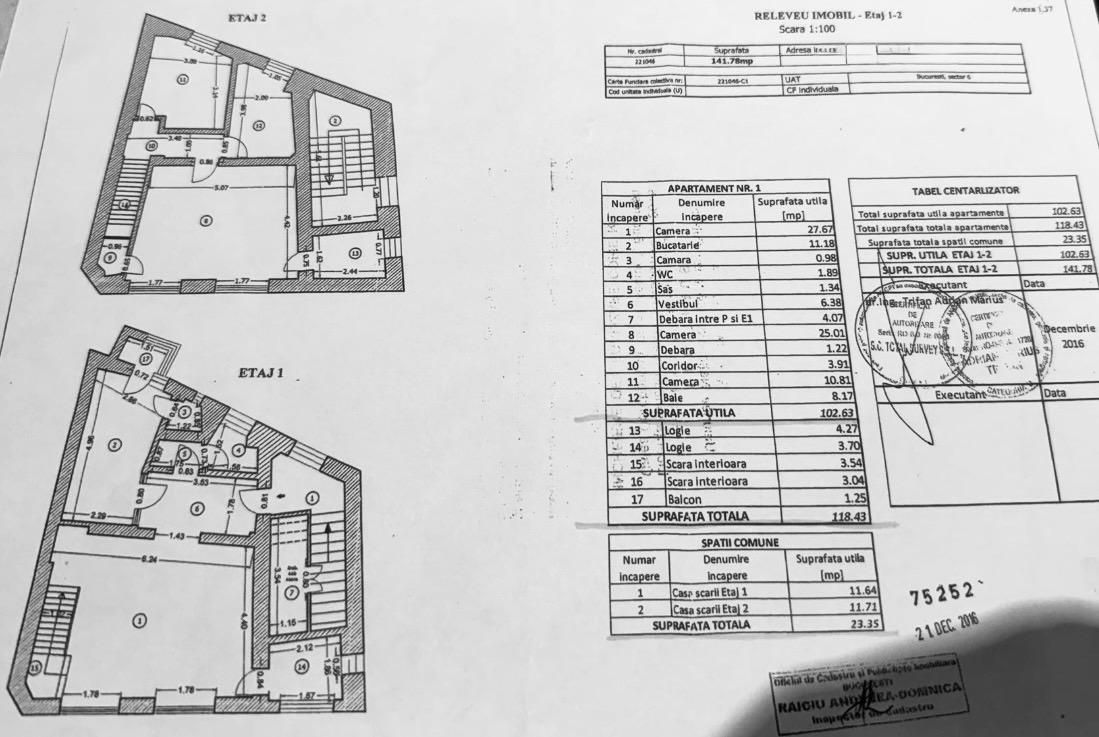 DUPLEX ‖ 3 CAMERE ‖ COTROCENI ‖ GRADINA BOTANICA ‖ GARAJ + BOXA - Schiță 9