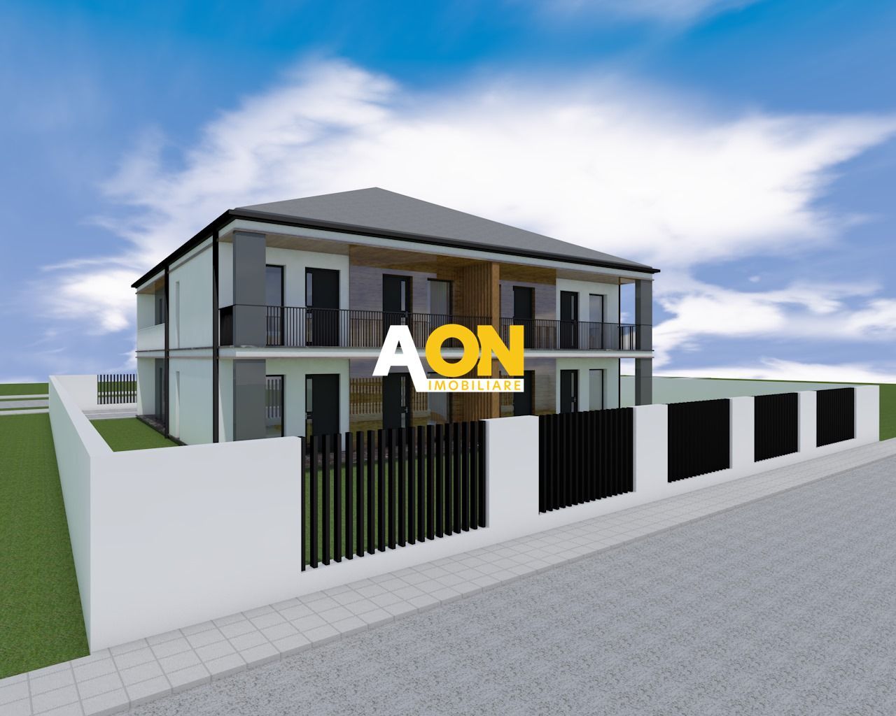 Apartament la vila, 3 camere, 2 balcoane, 2 bai, etaj 1 - Poză 1