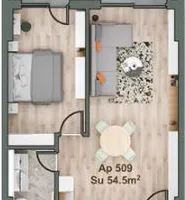 Apartament nou semifinisat cu 2 camere lângă Iulius Mall - Poză 11