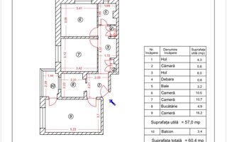 VANZARE APARTAMENT 3 CAMERE LIVIU REBREANU TITAN - Poză 15