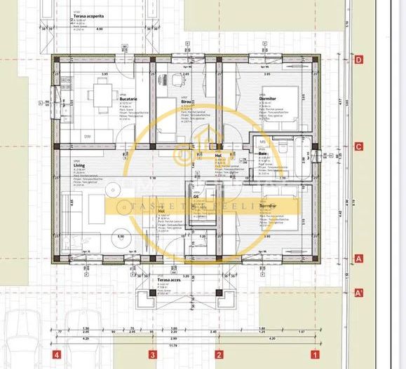 Casa 4 camere, 2 băi/incalzire in pardoseala/ teren 490 mp in zona Dancu-Holboca - Poză 8