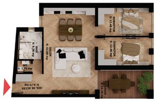 Apartament nou, 3 camere, 227 000 Euro. Comision 0.