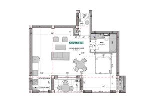 Apartament 2 camere, 60.93 mpu + logie, etaj 2 (YND-25C-GIO-ap.15) - Poză 2