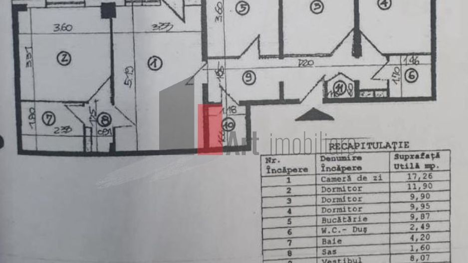 APARTAMENT 4 CAMERE STEFAN CEL MARE - Poză 1