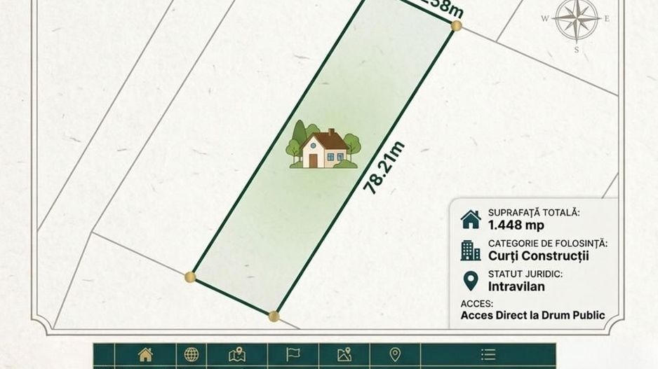 Teren 1.448 mp | Cerneteaz | Strada asfaltata | Utilitati | Comision 0% - Poză 18