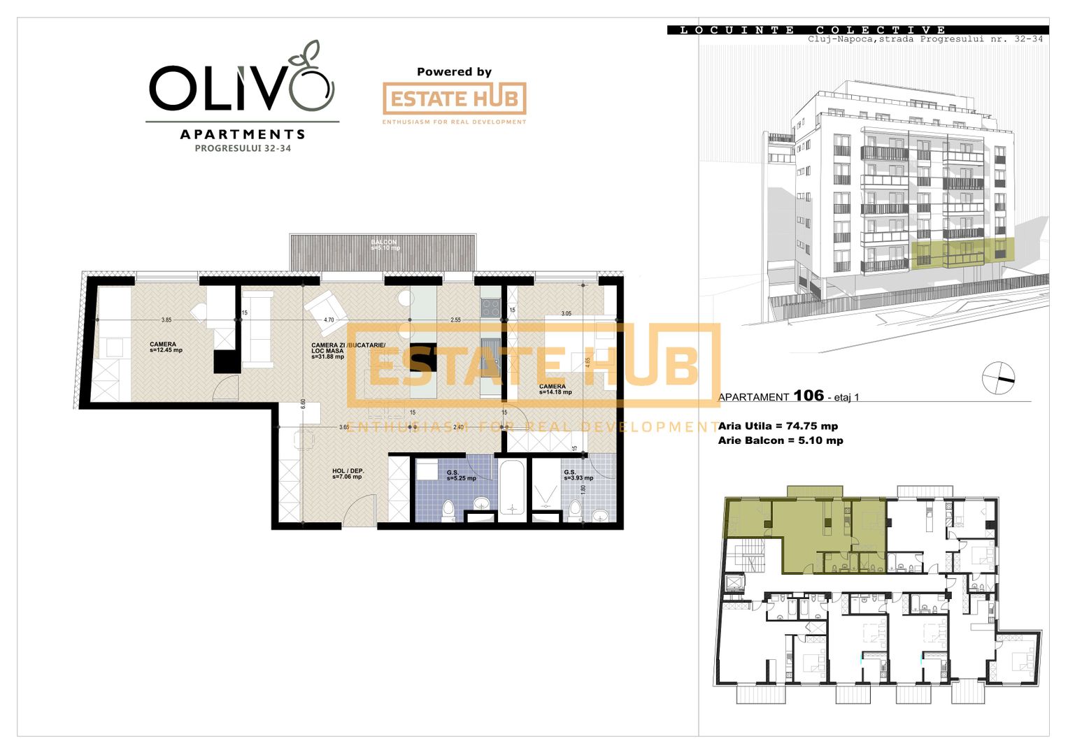 Apartament nou cu 3 camere la câteva minute de Parcul Iulius - Poză 5