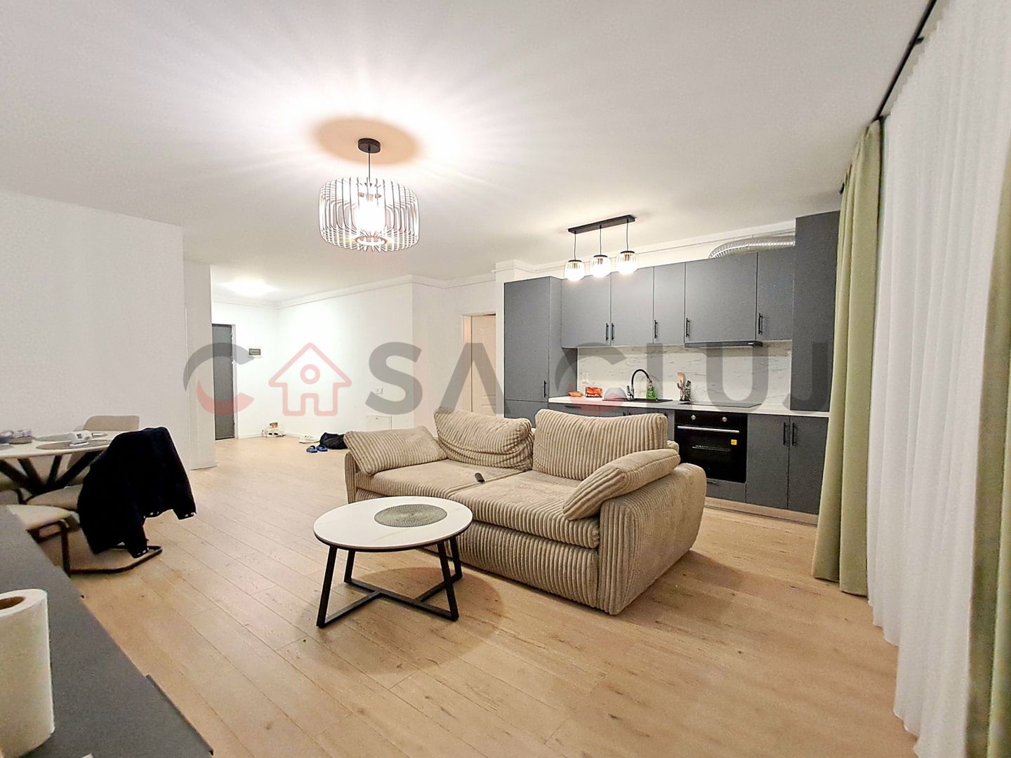 3 Camere, 80mp utili, Etaj 1, Bloc Nou, P-ta1 Mai!! - Poză 2