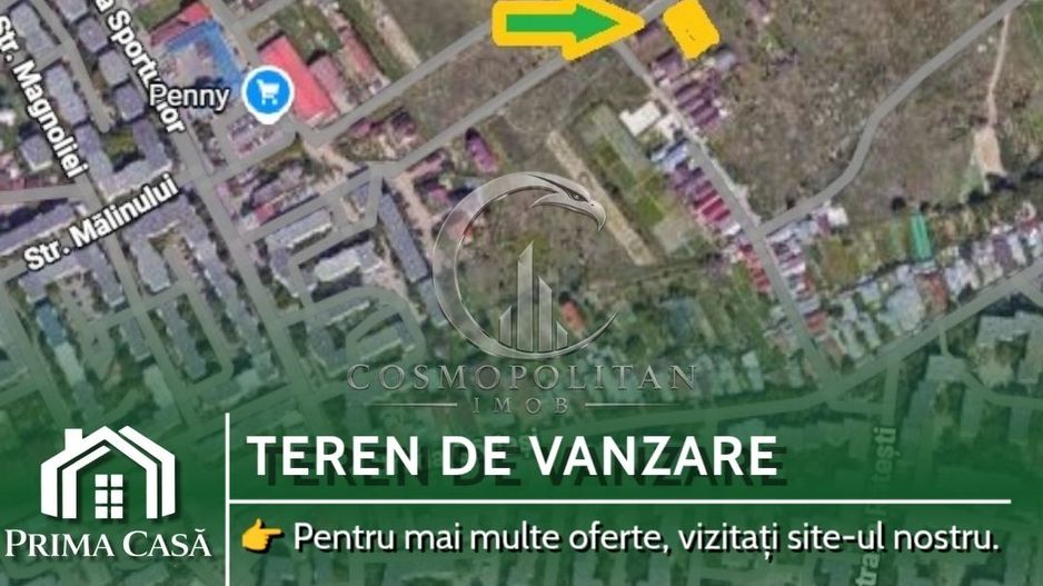 Teren intravilan ~ zona Brosteni / Penny Market ~ S=1071mp ~ d=25m ~ Pret: 100€/ - Poză 1