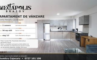 Apartament 2 camere | Soho Residence Brașov | 54 mp utili - Poză 1