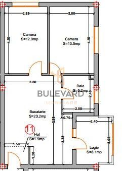 Apartament cu 2 dormitoare si panorama frumoasa, zona Vivo! - Schiță 9