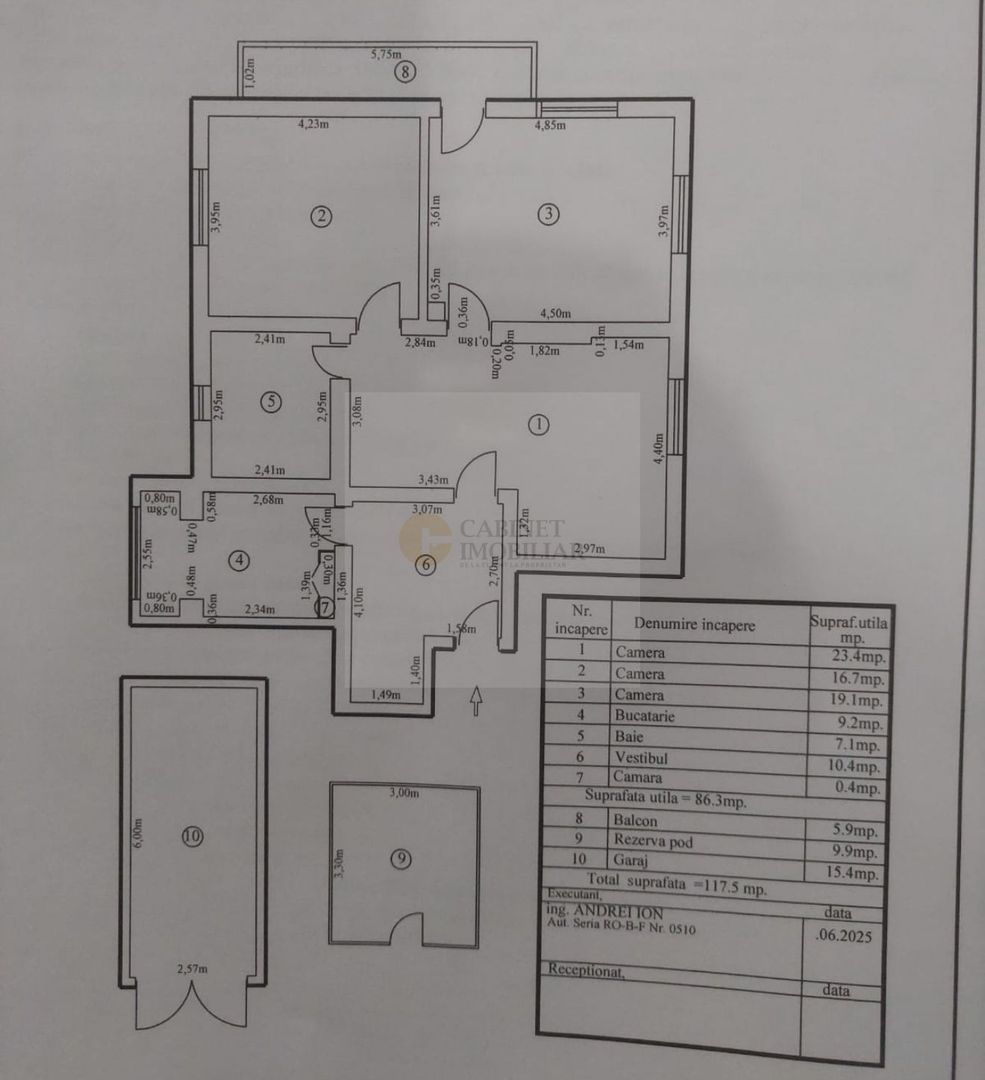 3 camere  | Cismigiu  | Parter Inalt | Centrala proprie | Garaj - Poză 18