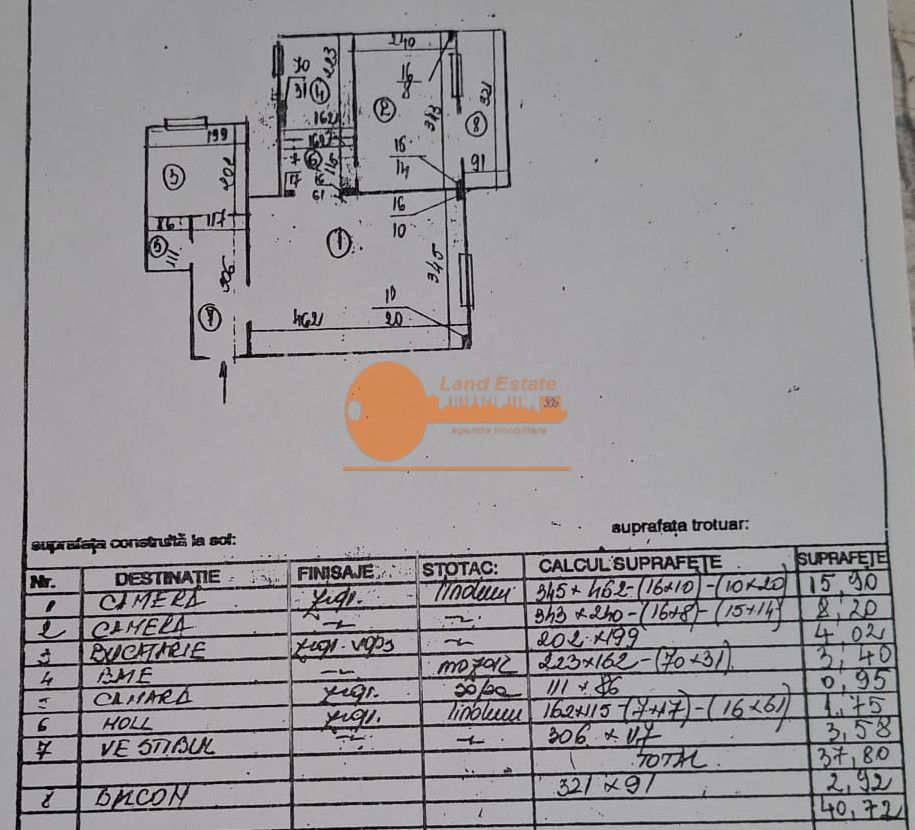 Apartament 2 camere | Apusului | 500 m metrou Păcii - Schiță 6