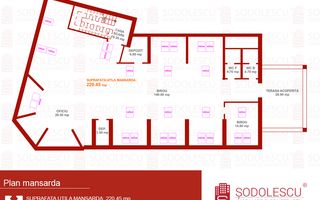 Spațiu birouri 282mp -Ultracentral- 3000 euro/luna+TVA - Poză 3