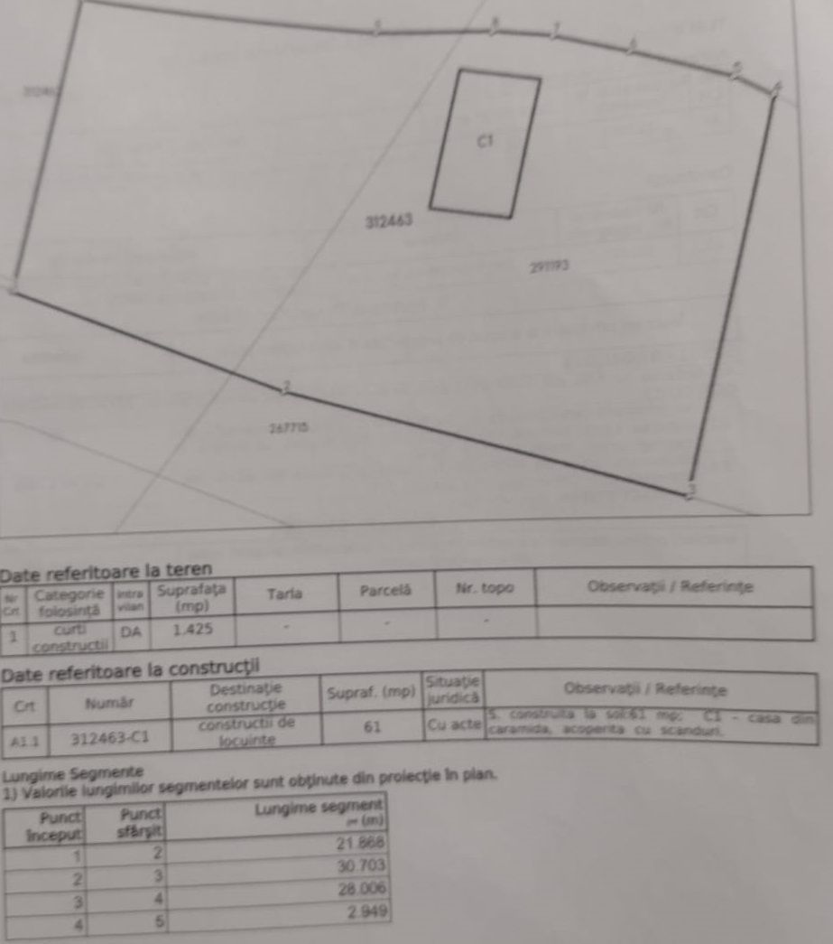 Teren constructii 1425 mp plus 380 mp, cu casa demolabila, COMISION 0 - Poză 4