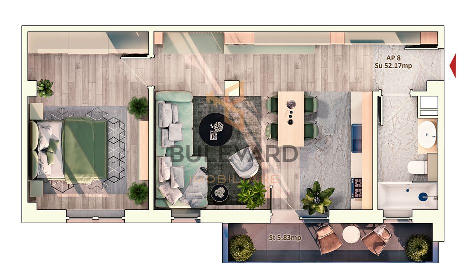Apartament cu 2 camere, zona Piata Marasti! - Poză 4