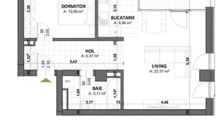 Spatiu birou | Circumvalatiunii - Nord One | Loc de Parcare Inclus - Schiță 11