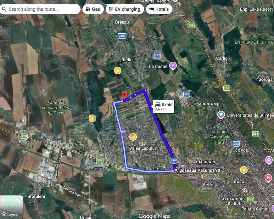 Teren intravilan 1200 mp, Rediu, zona Platou Beldiman – 2 parcele + cale acces - Poză 2