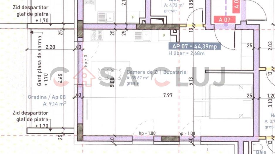 Bloc 2025 - Apartament cu Gradina - Finisat - Intre Lacuri - Schiță 7