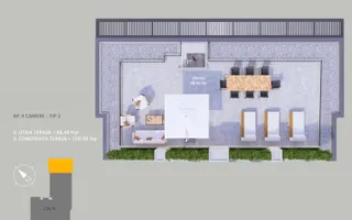 VANZARE APARTAMENT LA CHEIE | 4CAMERE | 160MP | TERASA 88 MP| PARCARE - Schiță 21