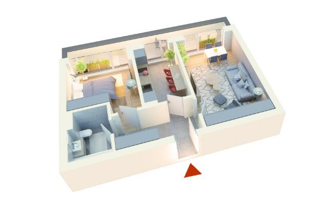 Apartament 2 camere de vanzare - Poză 1