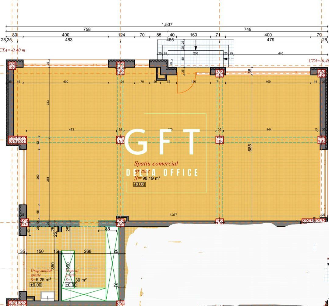Spatiu comercial Nou 113 mp-ideal cabinet/birou/ showroom, Zona Gara - Poză 1