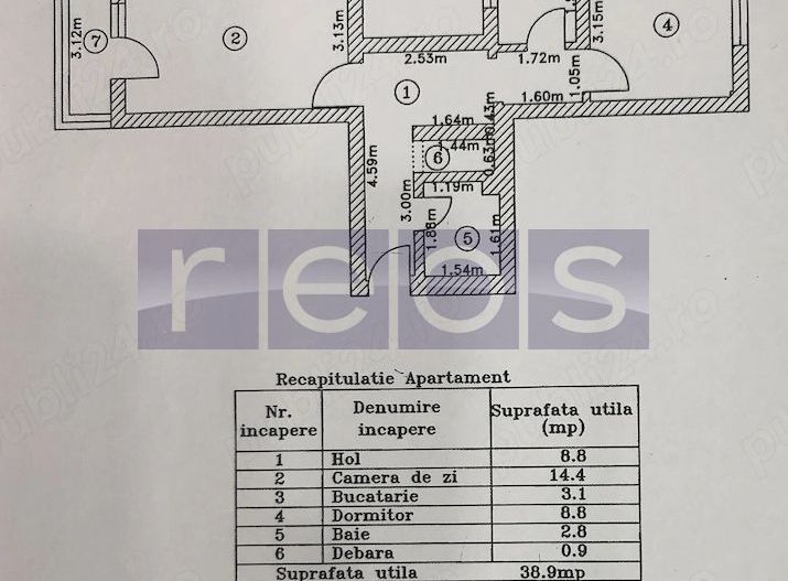 DE VANZARE 2 CAMERE | ETAJ 10/10 | BLOC REABILITAT | VALEA ARGEȘULUI - Poză 9