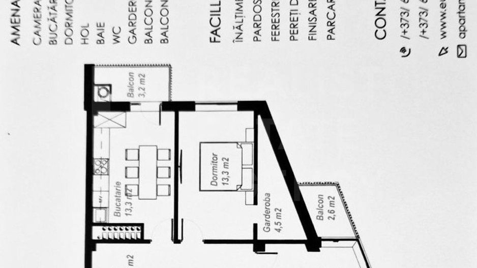 Vânzare, apartament, 2 camere, Strada Basarabia, Ialoveni - Poză 22