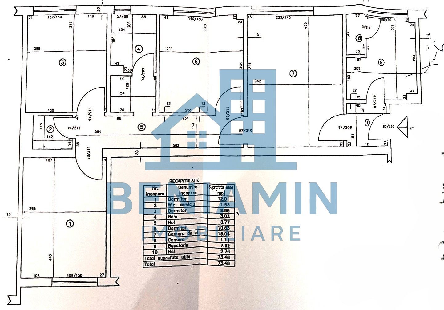 4 Camere-Brazda Lui Novac-Parter-Centrala termica-Bilateral-Liber - Schiță 9