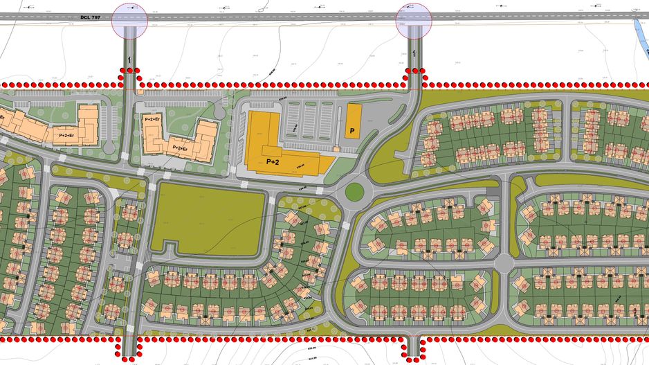 Teren intravilan 8791 m2 Sanpetru-Bod,CF curti-constructii,COMISION 0% - Poză 3