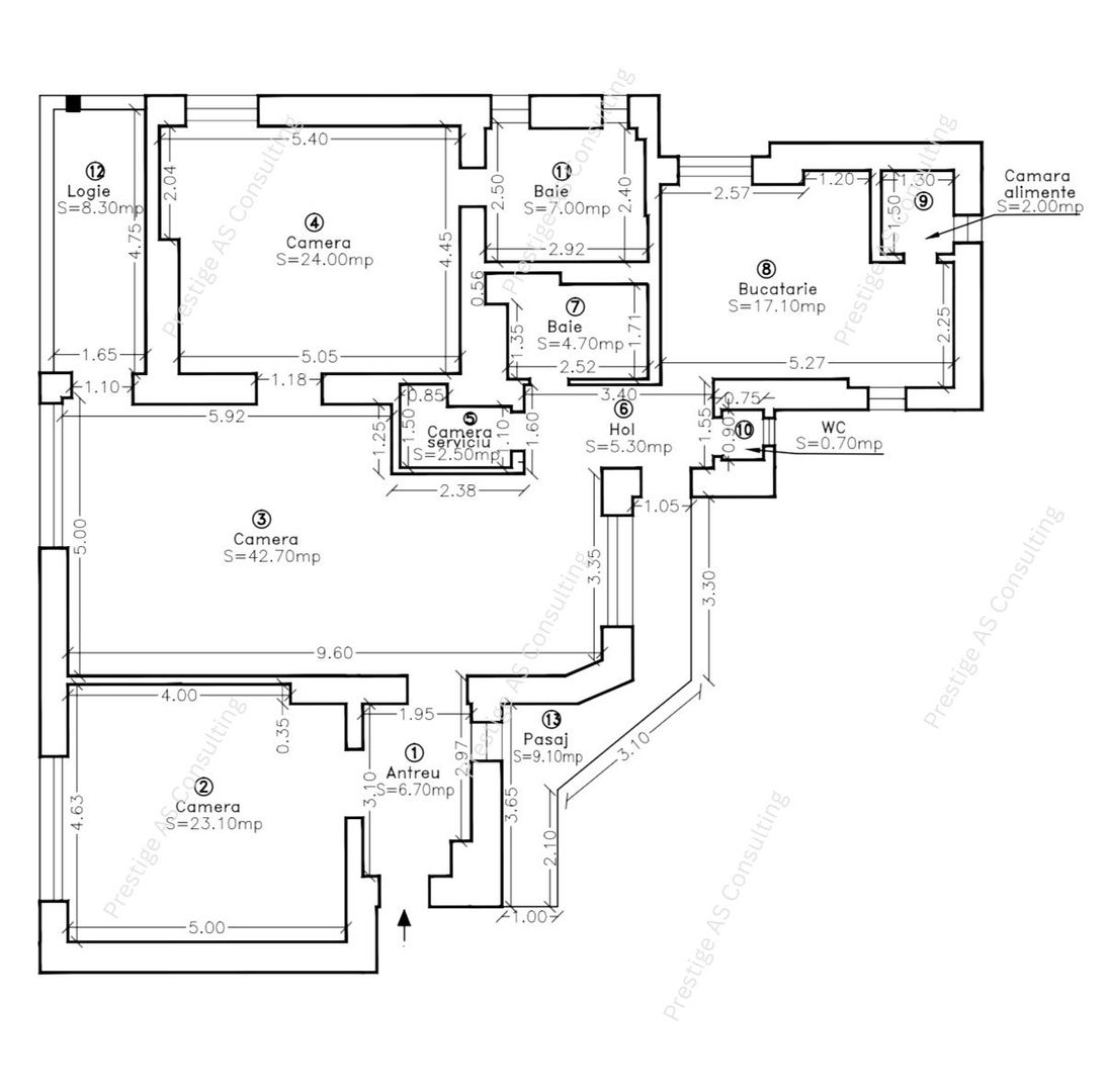 Apartament 3 camere | Balcon | Ultracentral C.D. Loga | Finisaje Premium - Schiță 7