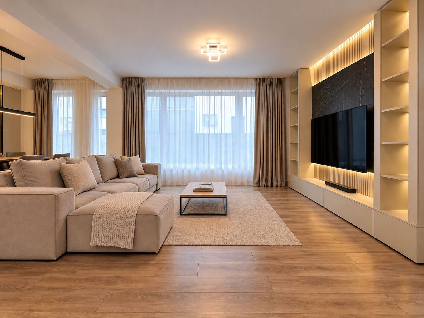 Casă de închiriat Tunari AeroCity, 3 dormitoare, 3 băi, curte 400m - Poză 1