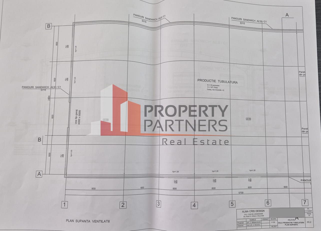 Hală de Producție / Depozitare – 1.740 mp – Zona Centura București / Autostrada - Schiță 3