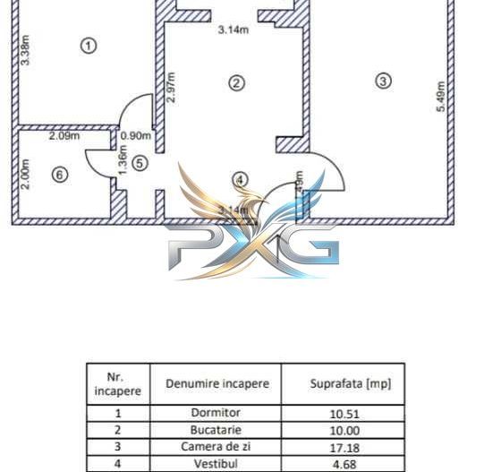 APARTAMENT 2 CAMERE – CRÂNGAȘI - Poză 7