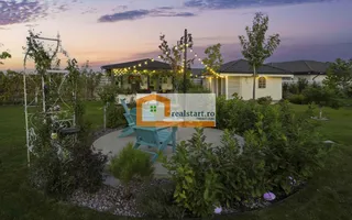 Langa Padure si lac, Vila P+Pod , 900mp teren,  terasa 40mp,  complex securizat - Poză 42