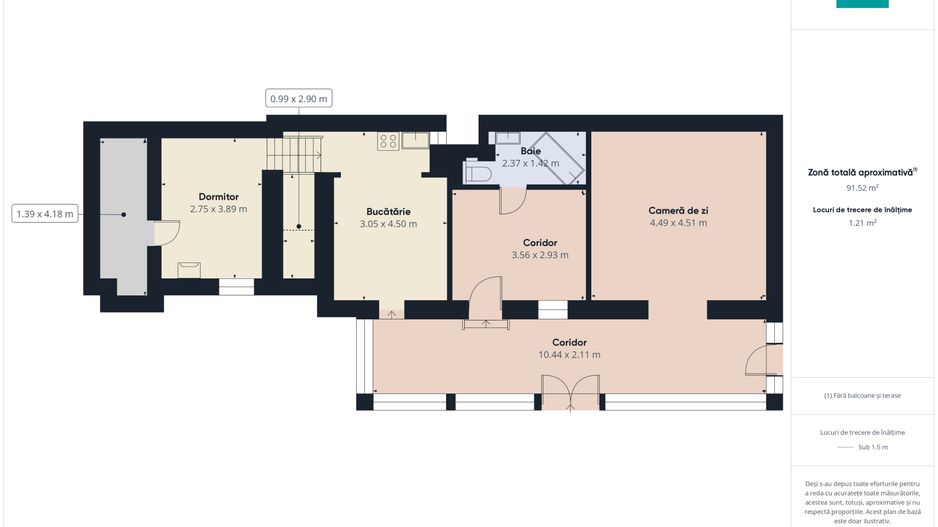 Apartament la curte comună - Central - Poză 26
