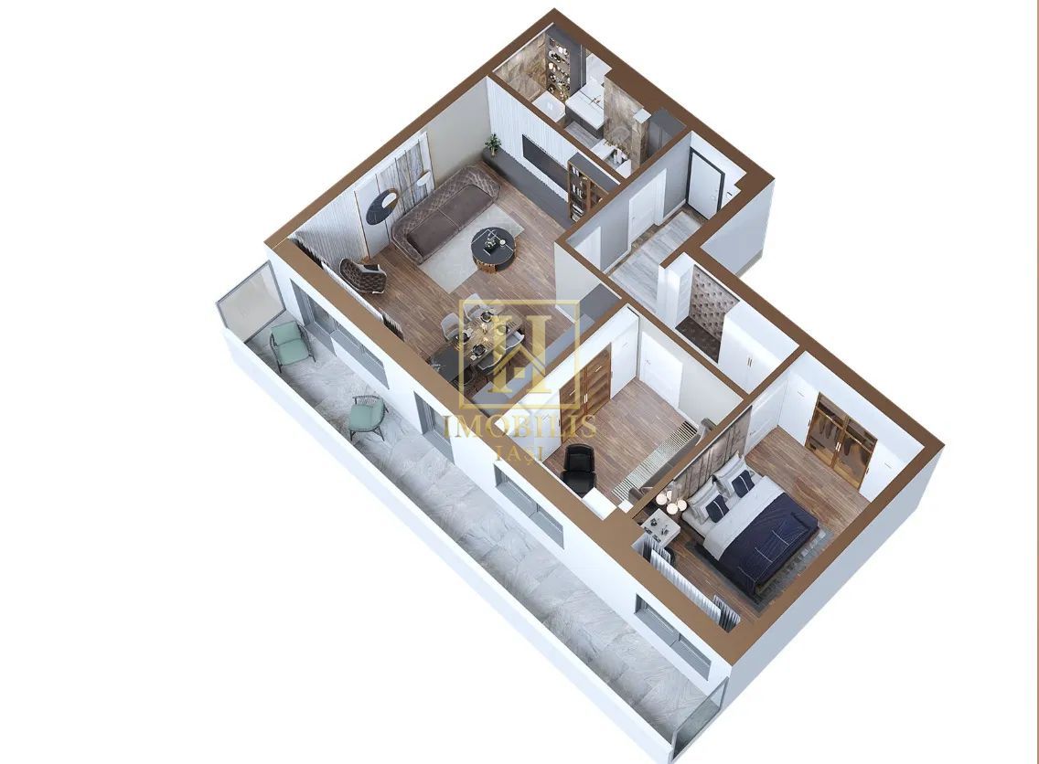 FINALIZAT!! Apartament 3 camere 88mp- Copou 135000 euro - Poză 6