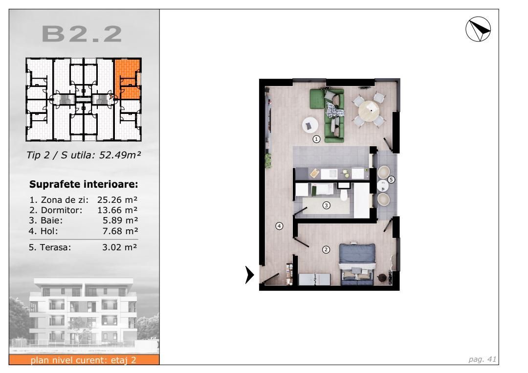 Vânzare apartamente moderne 52 mp în zona Torontalului !!! COMISON 0 - Poză 14