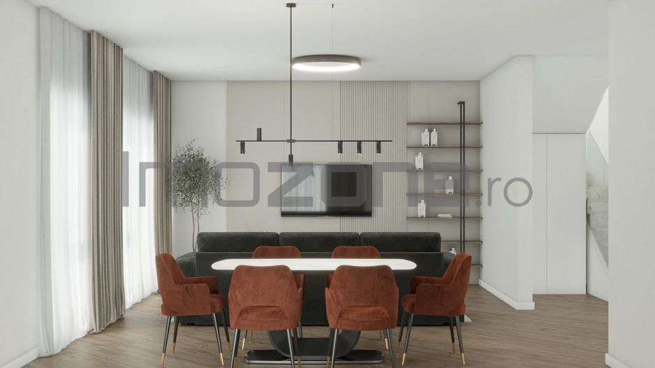 Otopeni - zona Ferme, vila P+1, 4 camere,  3 dormitoare, 3 bai, finisata la alb - Poză 6