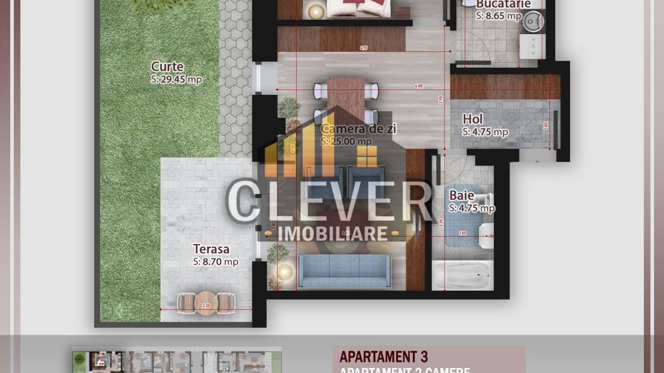 Apartament 2 camere cu Gradina 29mp Theodor Pallady - Poză 2