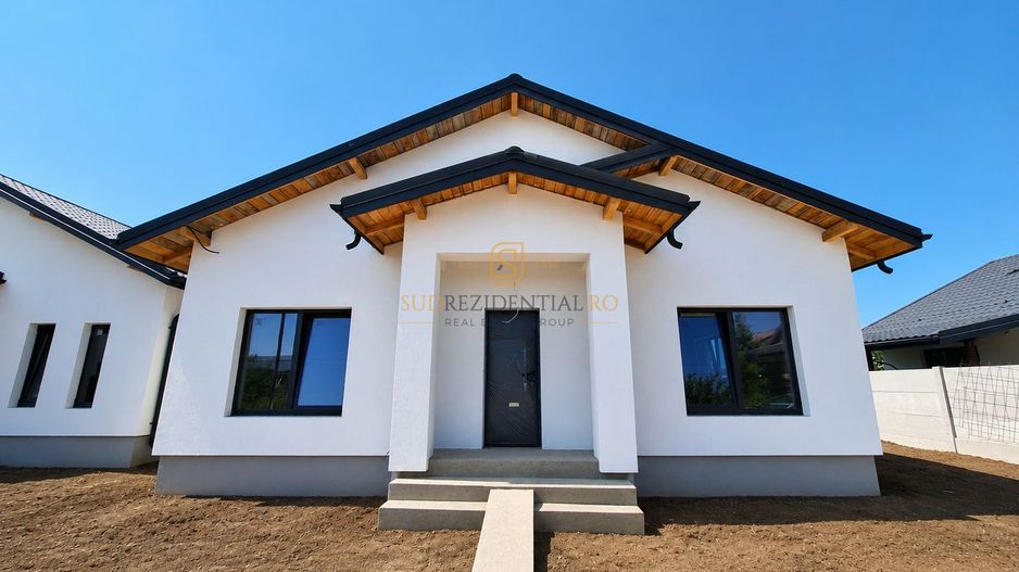 Casa individuala cu 4 camere de vanzare, curte 343 mp, Comuna Berceni - Poză 1