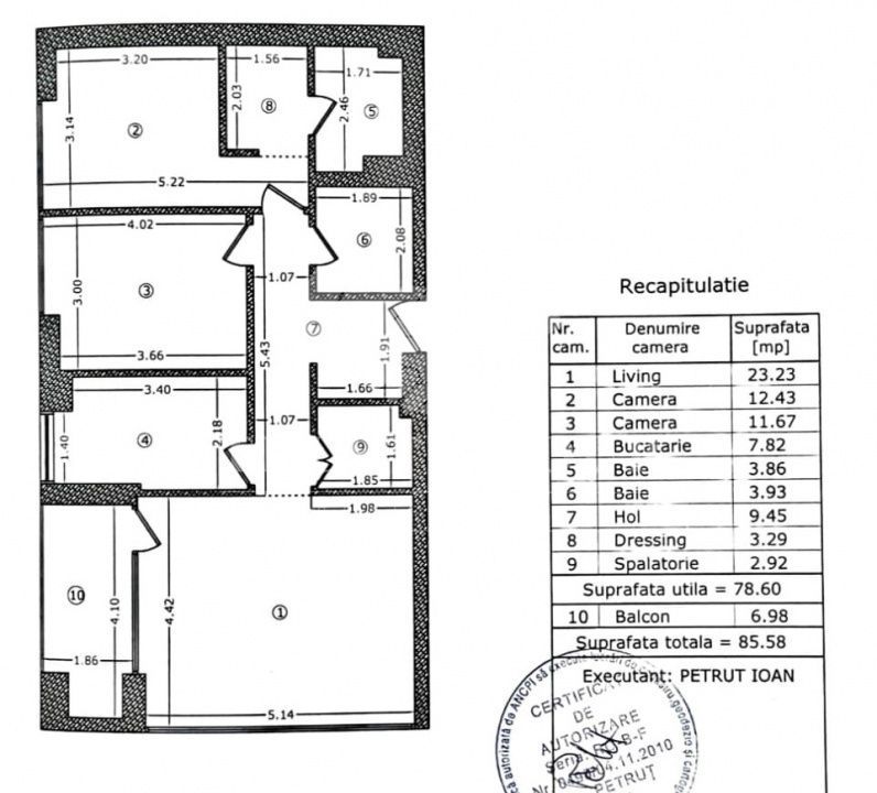 Apartament modern cu 3 camere, Victoriei-Banu Manta | Imobil 2021 - Poză 14
