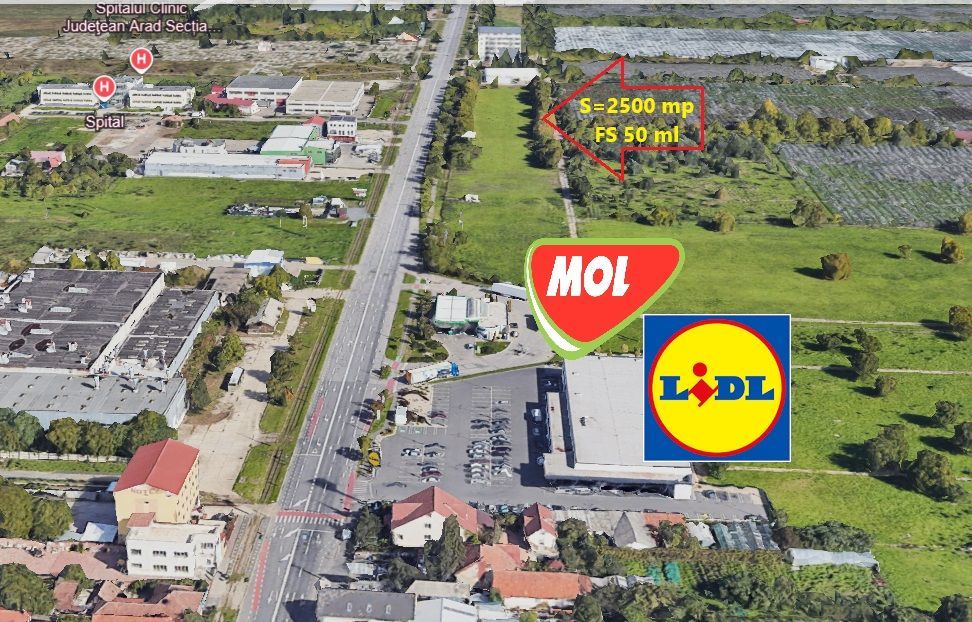 De Vanzare Teren Inravilan Gradiste Arad FS 50ml PUZ bloc S1+S2+P+10E. - Poză 1