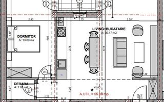 Apartament 2 camere si gradina, Prelungirea Doamna Stanca - Schiță 9