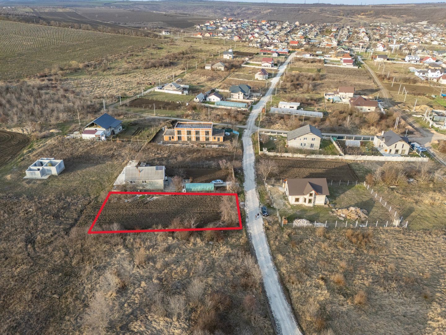 Teren 9,45 ari Ghidighici | 23 m fațadă | pentru construcții | 6 km de Chișinău - Poză 9