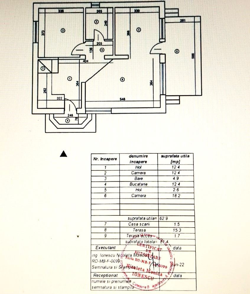 Casă individuală 5 camere, gata de mutare, 468 mp teren, asfalt - Schiță 14
