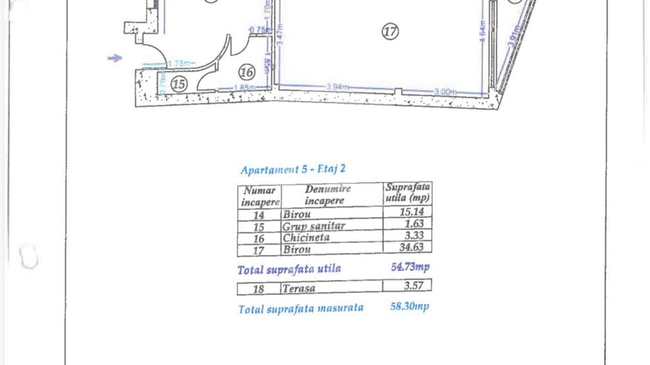 Spatiu Birou Stradal Zona Plevnei-Basarab 55mp - Poză 10