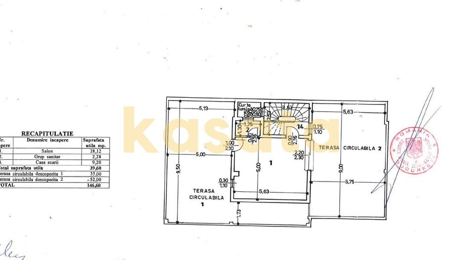 4 Camere | Primăverii | 2 Băi | Etaj 2 | Living Generos - Schiță 13
