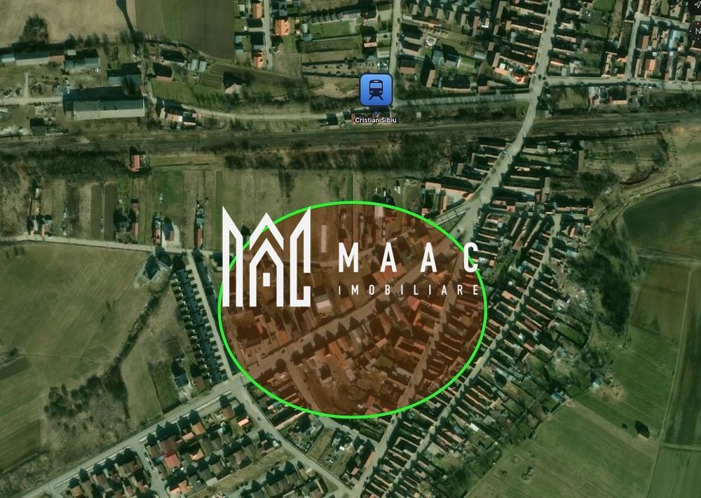 Teren intravilan 413mp | Cristian  ,autorizatie casa proiect, toate utilitatile - Poză 3