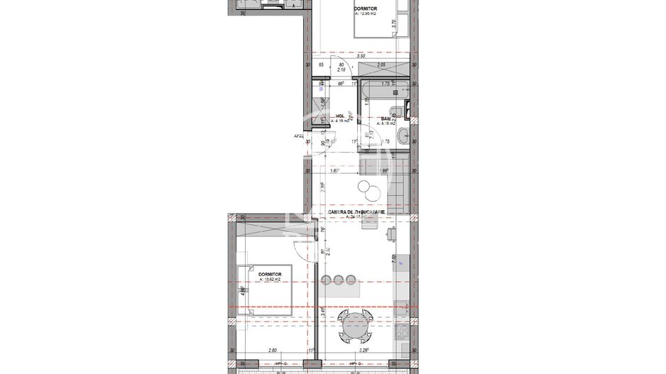 Apartament 3 camere - aer conditionat, 2 bai (NCL-COL-ap.22) - Poză 9